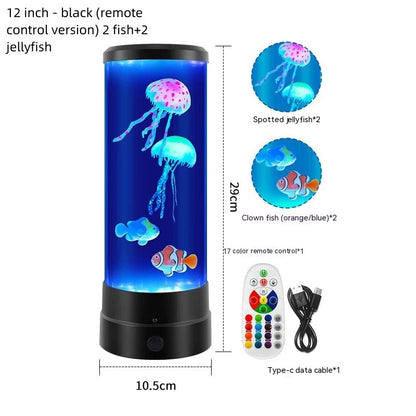 Jellyfish Lamp USB – Relaxing LED Night Light