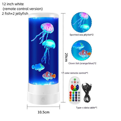 Jellyfish Lamp USB – Relaxing LED Night Light